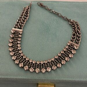 Elegant Silver Rhinestone Nexklace